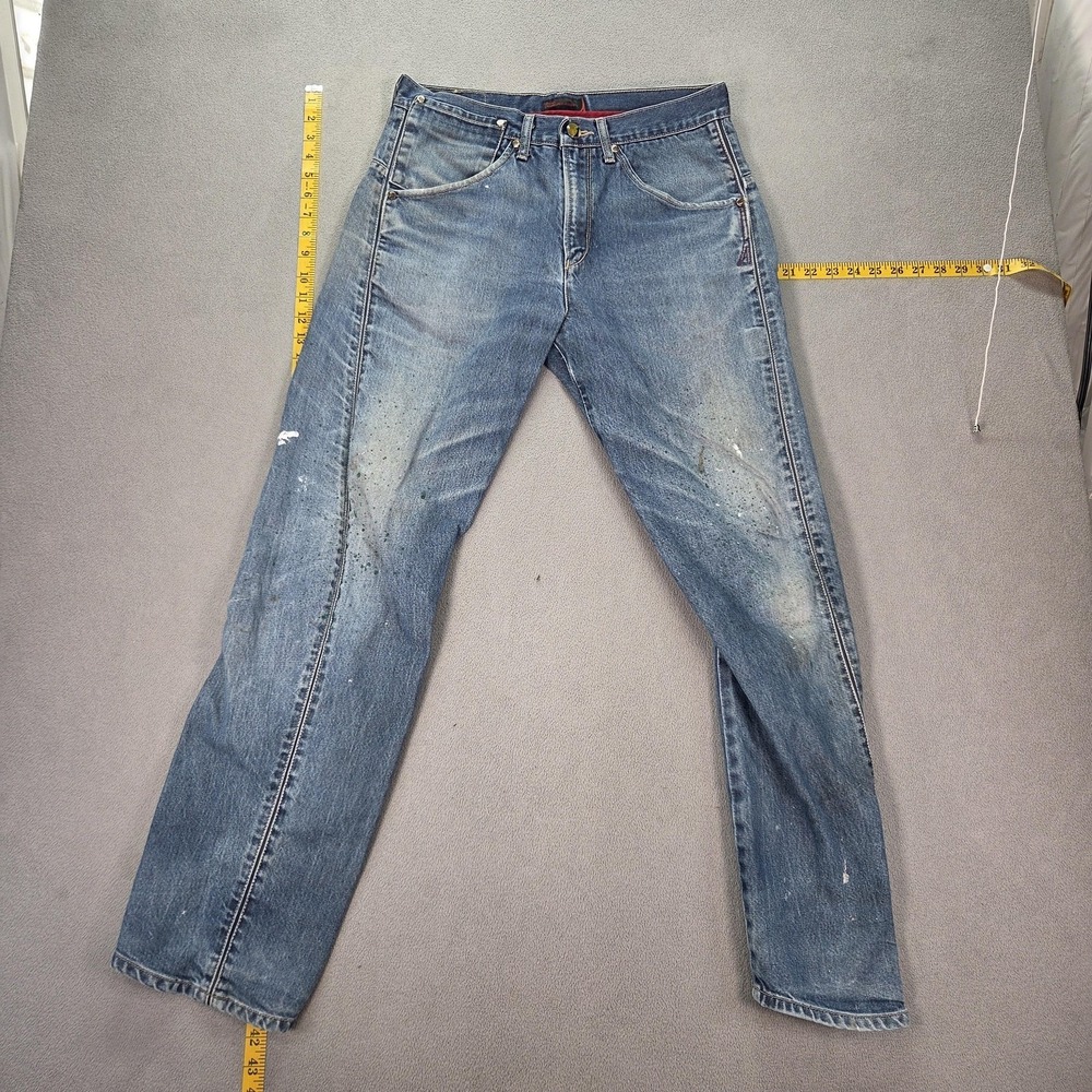 Levis Engineered Jeans Mens Medium Wash Blue Straight Twisted Fits 31x30